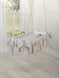Moses Basket Hanging Crib - Mini Rosettes Grey