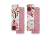 Double-Sided Pads BOBONO for Seat Belts – Flower Dream Catchers/Pastel Pink