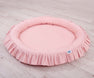 Hanging canopy + nest with flounce pastel pink set