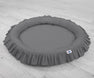 Hanging canopy + nest with flounce anthracite set