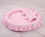 Hanging canopy + nest with flounce + pillows pink set