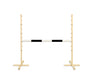 Jumping Obstacle for Hobby Horse 120 cm Beam – Black