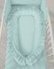 Baby Nest Premium Cocoon for Infants with a Ruffle MY SWEET BABY – Mint