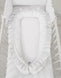 Baby Nest Premium Cocoon for Infants with a Ruffle MY SWEET BABY – White