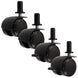 Baby Cot Castors – Set of 4 Black