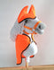 Set for Hobby Horse A3: Fleece Blanket + Earmuffs – Neon Orange
