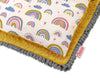 Double-Sided Minky Blanket and Pillow Set – Rainbow