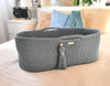 Laurel BOHO Handmade Cotton Moses Basket with Mattress - Cozy & Natural Sleep Space for Newborns