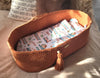 Moses Basket BOHO Handmade Cotton with Mattress – Terracotta