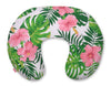 Breastfeeding Pillow – Tropical Flowers | Nursing Croissant with Removable Cover