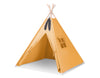 Tipi tent voor kinderen decoratieve veren honinggeel set