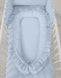Baby Nest Premium Cocoon for Infants with a Ruffle MY SWEET BABY – Blue