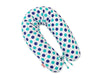 Multifunctional Pregnancy Pillow Longer – Mint-Navy Blue Dots