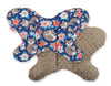 Double-Sided Anti-Shock Cushion BUTTERFLY – Fox Family on Blue/Brown