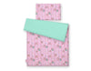 Baby Cotton Bedding Set 2-pcs 120x90 cm – Owls Pink-Mint