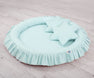 Hanging canopy + nest with flounce + pillows mint set