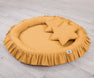 Hanging canopy + nest with flounce + pillows honey yellow set