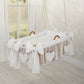 Moses Basket Hanging Crib - Grey Dots