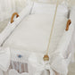 Moses Basket Hanging Crib - Grey Dots