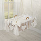 Moses Basket Hanging Crib - Gold Stars