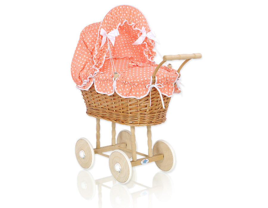 Wicker Dolls’ Prams – Natural