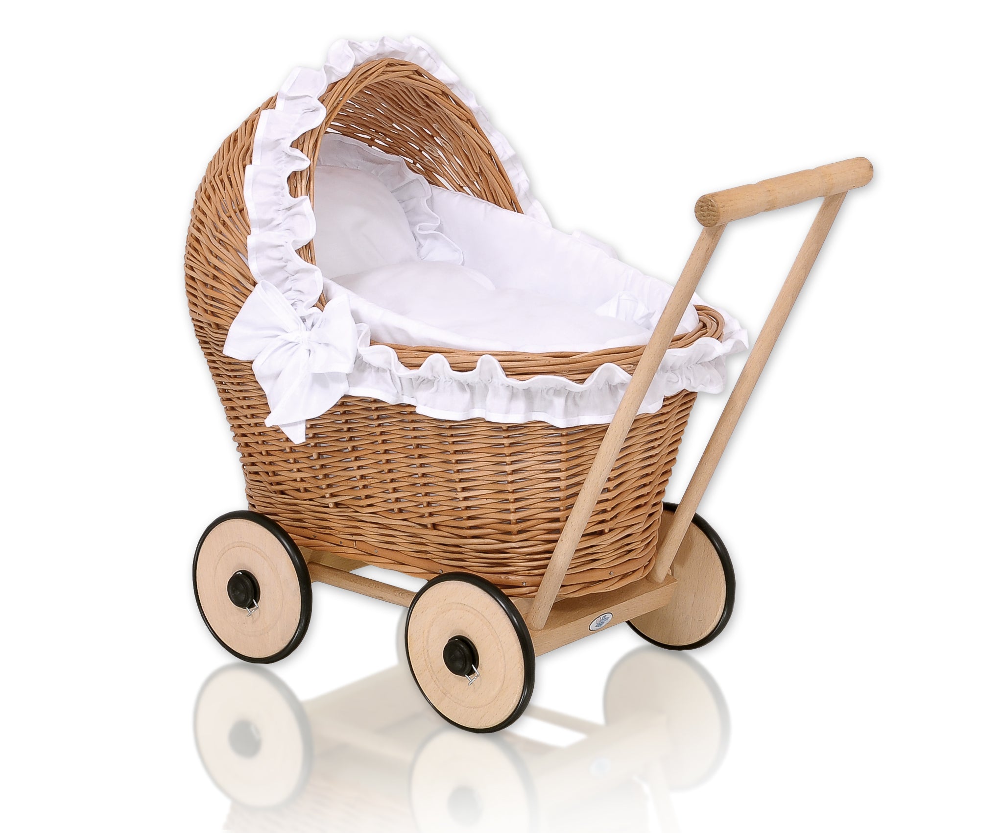 Wicker dolls' Prams - Natural