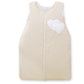 Babyslaapzak – Hangend hartjesmotief | Beige met witte stippen