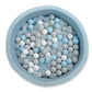Plastic balls for the dry pool 50pcs light gray set
