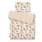 Baby Cotton Bedding Set 2-Pcs 120x90 cm – Sloths Beige/Beige