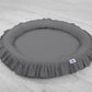 Hanging canopy + nest with flounce anthracite set