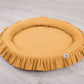 Hanging canopy + nest with flounce honey yellow set