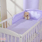 2-Piece Baby Bedding Set – Hanging Hearts Design | Lilac