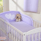 2-Piece Baby Bedding Set – Hanging Hearts Design | Lilac