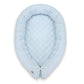 2-in-1 Baby Nest Quilted with Snake Pillow Bumper - Blue