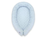 2-in-1 Baby Nest Quilted with Snake Pillow Bumper - Blue