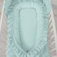 Baby Nest Premium Cocoon for Infants with a Ruffle MY SWEET BABY – Mint