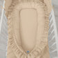 Baby Nest Premium Cocoon for Infants with a Ruffle MY SWEET BABY – Beige
