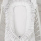 Baby Nest Premium Cocoon for Infants with a Ruffle MY SWEET BABY – White