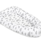 Baby Nest Double-Sided Premium Cocoon for Infants BOBONO – Clouds Gray
