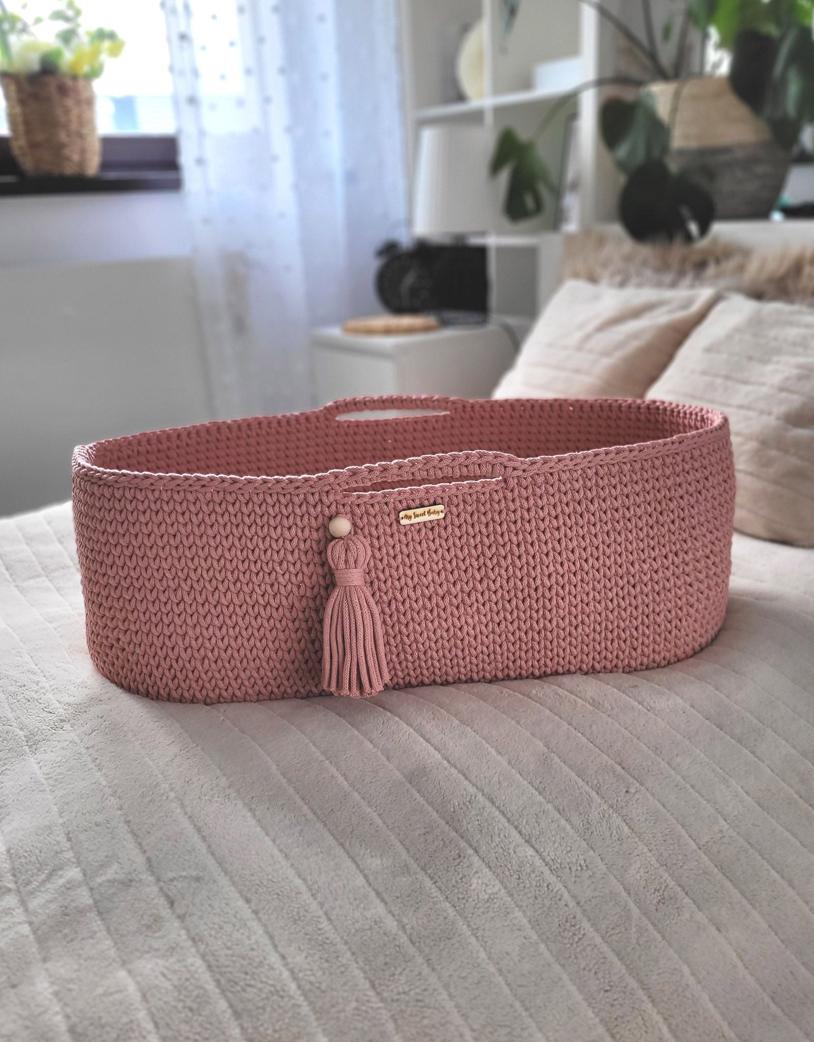 Cotton Moses Basket BOHO