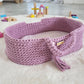 Moses Basket BOHO Cotton – Doll Carrier – Lavender