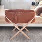 Moses Basket BOHO Handmade with Stand – Terracotta