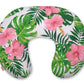 Breastfeeding Pillow – Tropical Flowers | Nursing Croissant with Removable Cover