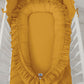 Baby Nest Premium Cocoon for Infants with a Ruffle MY SWEET BABY – Honey Yellow