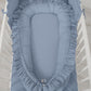 Baby Nest Premium Cocoon for Infants with a Ruffle MY SWEET BABY – Pastel Blue