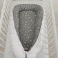 Baby Nest Double-Sided Premium Cocoon for Infants BOBONO – Mini Stars White/White