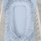Baby Nest Premium Cocoon for Infants with a Ruffle MY SWEET BABY – Blue