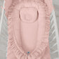 Baby Nest Premium Cocoon for Infants with a Ruffle MY SWEET BABY – Pastel Pink