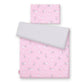 Baby Cotton Bedding Set 2-Pcs 120x90 cm – Pink Rabbits/Grey