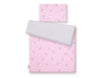 Baby Cotton Bedding Set 2-Pcs 120x90 cm – Pink Rabbits/Grey